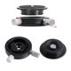 thumbnail image 5 of Adaptador de trípode panorámico de tiro de cámara de rotación 360 para * DSLR trípode monopie fondo de Metal 1/4 y 3/8 agujeros de tornillo fácil de Sunnimix Cabezal de trípode panorámico, 5 of 8