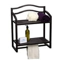 thumbnail image 2 of Household Essentials 2 Tier Wall Mount Shelf, Espresso, 2 of 4