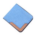 thumbnail image 1 of Heiheiup Fashion ID Short Wallet Solid Color Women Men Canvas Purse Multiple Card Slots Clutch Bag, 1 of 7