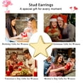 thumbnail image 5 of APSVO 5 Pairs 18K White Gold Plated Star Stud Earrings for Women Hypoallergenic Small S925 Sterling Silver Post Earring Sets Birthday Valentines Day Jewelry Gifts Teen Her Mom Girlfriend Adults Ideas, 5 of 5