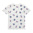 thumbnail image 3 of Playera Casual Stitch para Niña Manga Corta Off White Rosa Talla 12, 3 of 6