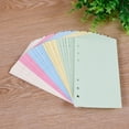 thumbnail image 2 of Miangastore 2Pcs A6 5 Colors Blank Pattern 50 Pages Chromatic Loose-leaf Paper Simplicity Notebook Replacement Paper, 2 of 8