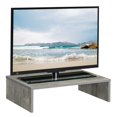 thumbnail image 2 of Pemberly Row Contemporary Wood Small Monitor Riser for TVs up to 23" in Gray, 2 of 5