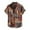 P-Khaki, variant on Rinsvye Men's Spring Printed Stand-Up Adult Romper Men Collar Short-Sleeved Cotton and Leotard Shirt Linen Shirts
