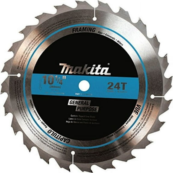 Makita Carbide-Tipped Circular Saw Blade Framing 10-1/4""Dia 24 TPI
