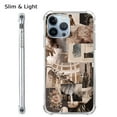 thumbnail image 4 of Beige Collage Case for iPhone 14 Pro Max,Aesthetic Art Design TPU Bumper Cover Case, 4 of 6