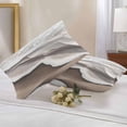 thumbnail image 3 of Abstract Wave Effect Outdoor Pillow Covers Pack of 2 Gary Brown Gradient Beach Waterproof Throw Pillow Covers Decorative Cushion Cases for Patio Garden Tent Balcony Couch 20x12 inch, 3 of 8