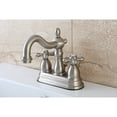 thumbnail image 2 of Kingston Brass KB1608AX 4 Inch Centerset Cross Bathroom Faucet, Brushed Nickel, 2 of 2