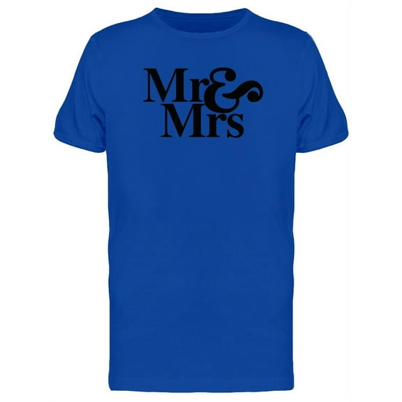 Mr&Mrs Curvy Font Tee Men's -Image by Shutterstock