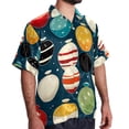 thumbnail image 2 of Bowling Men's Short Sleeve Beach Shirts Button Down Poplin Casual Printed Summer Unisex, 2 of 6