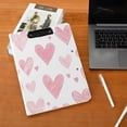 thumbnail image 5 of FORMRS A4 Clipboard Folder with Pen Holder Horizontal Foldable School Office Binder, Hand Drawn Hearts, 5 of 9