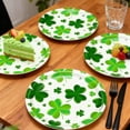 thumbnail image 4 of St. Patrick's Day Paper Plates 7 Inch Shamrock Design Party Tableware Green Decorative Plates 20 Count Disposable Plates for Parties Celebrations, 4 of 6