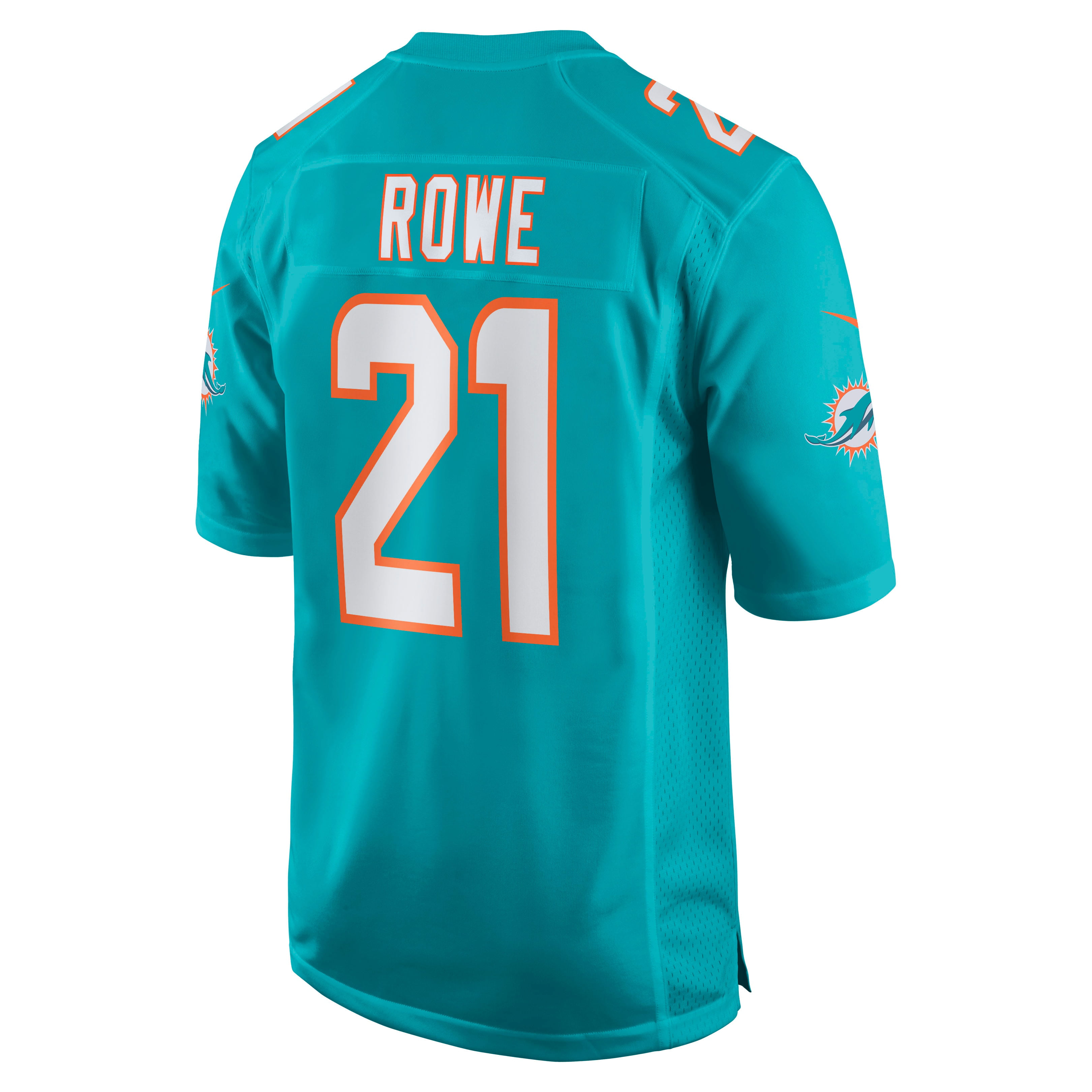 Eric Rowe Miami Dolphins Nike Game Jersey - Aqua