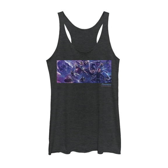 Women's Marvel Avengers: Endgame Epic Poster  Racerback Tank Top Black Heather Medium
