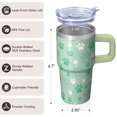 thumbnail image 3 of 20OZ Dog Pattern Travel Tumbler with Handle Straw and Lid Insulated Coffee Cup for Women Friends Perfect Holiday Birthday Gifts Ideal for Daily Use and Outdoor Trips, 3 of 6