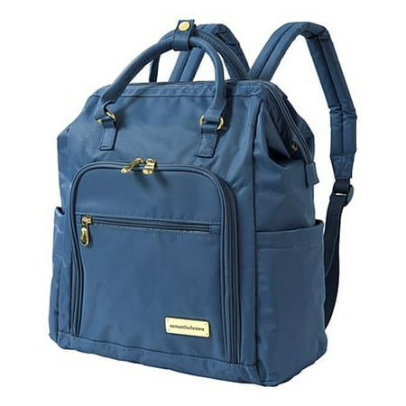Samantha Brown Luggage Nylon Convertible Travel Backpack ~ Blue