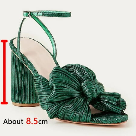 

Brand New 2022 Summer Woman Sandals Super High Heel With Butterfly-knot Sweet Lady Office Woman Sandals Shoes Plus Size 50