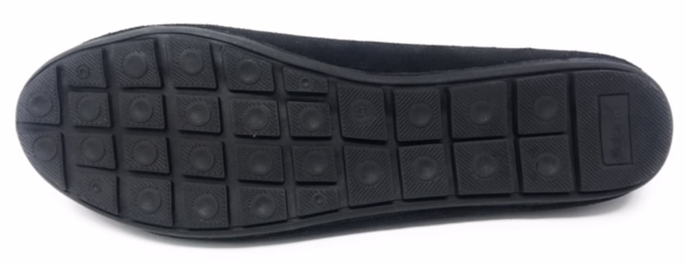 Victoria K Women's Faux Fur With Rhinestone Ballerina Flats