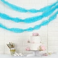 thumbnail image 4 of BalsaCircle 3" x 28 feet Blue Extra Ruffled Tissue Paper Garlands Wedding Party Hanging Decorations, 4 of 6