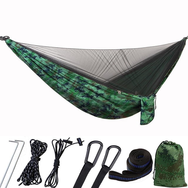 maskred Ultralight Net Hammock Full Automatic Speed Open Aerial Tent Parachute Cloth 2 Person Hammock No.4