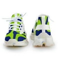 thumbnail image 4 of Green Blue Abstract Geometric Shapes Walking Shoes for Men Woman Lightweight Tennis Fashion Elastic Sports Shoes Cushion Basketball Shoes, 4 of 8