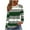 Green, variant on Youyipin Long Sleeve Shirts for Women Women's Colorblock Striped Button Long Sleeve Crew Neck Tee Shirts Tops