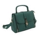 thumbnail image 3 of Bolso de mano tipo mensajero de PU, elegante bolso de hombro vintage para mujer con múltiples bolsillos, correa ajustable, color verde, talla única, 3 of 15