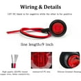 thumbnail image 4 of 'Purishion 10x 3/4in' Round LED Clearence Light Front Rear Side Marker Indicators Light for Truck Car Bus Trailer Van Caravan Boat, Taillight Brake Stop Lamp 12V (Red)..., 4 of 13