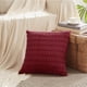 thumbnail image 2 of Fundas de almohada decorativas Fancy Homi Burgundy Corduroy 55x55 cm, 2 of 7