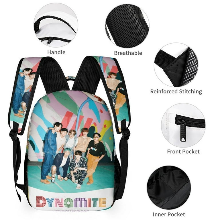 Bts Dynamite Wallpaper Hd 3 PC Backpack Set Casual School