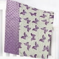 thumbnail image 3 of Manta de bebé KASIYLUX Purple Butterfly 76x102 cm Minky, 3 of 7