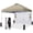 Beige, variant on Orange 10 x 10 Foot Portable Pop Up Outdoor Shelter Tent with Carry Bag