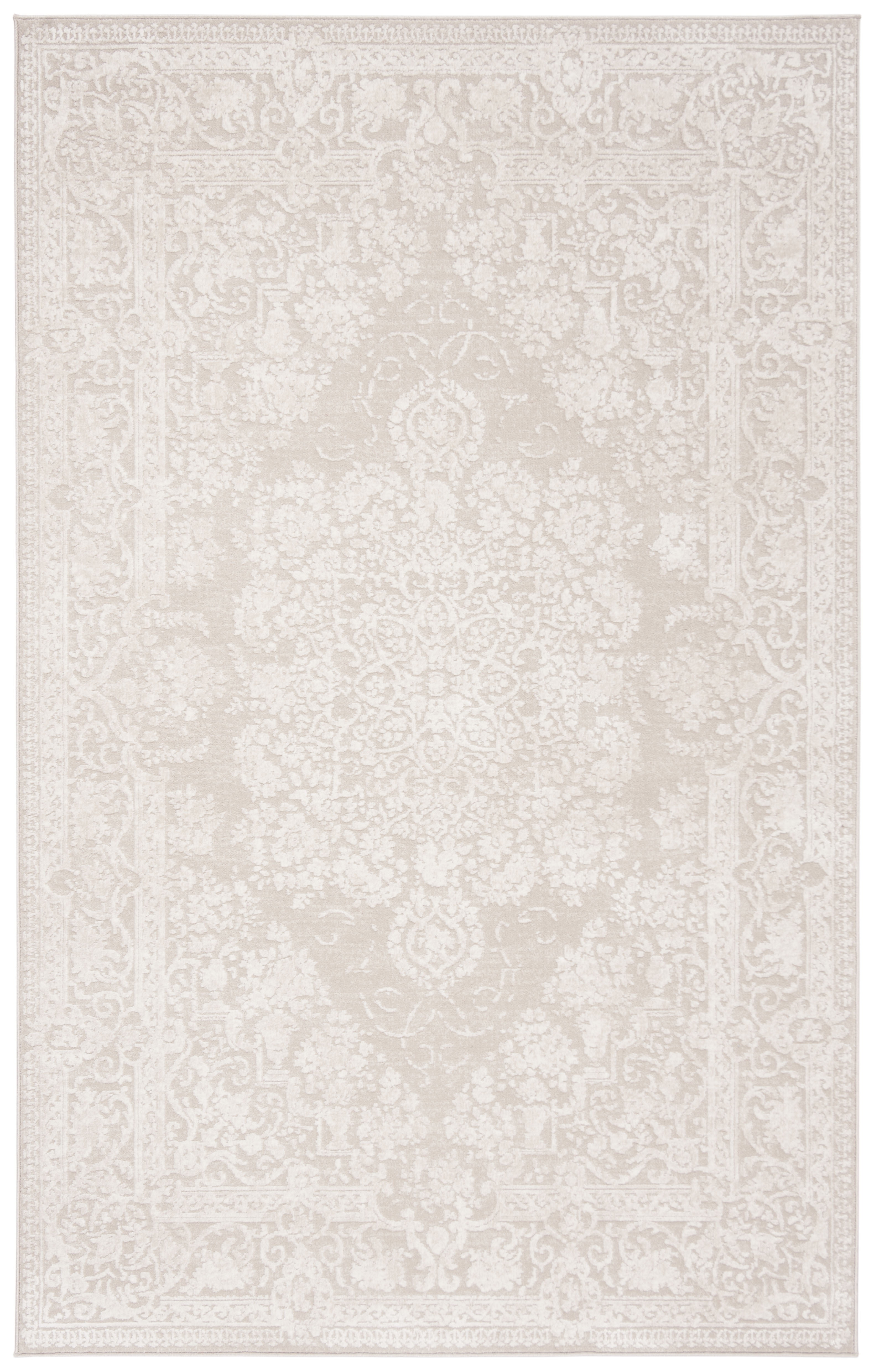 SAFAVIEH Reflection Sophia Traditional Area Rug, Cream/Ivory, 5'1" x 7'6"