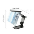 thumbnail image 3 of WEUVEB Black Phone Screen Magnifier Stand for Cell Phones, Modern Design, 1 Pack, Enhanced Viewing, 3 of 8