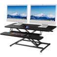 thumbnail image 1 of Standing Desk Wide Height Adjustable Quick Sit Stand Computer Desk Converter for Home Office Workstation ( Frame + Desktop), 1 of 7