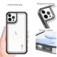 thumbnail image 4 of CoverON For Apple iPhone 13 pro Phone Case, Military Grade Heavy Duty Full Body 3-Layer Shockproof Clear Cover, Black, 4 of 8