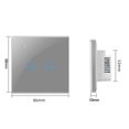 thumbnail image 3 of Tuya Wifi Smart Switch Touch Light Switch Single Zero Fire Line Universal 2 Switch, 3 of 5