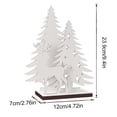 thumbnail image 2 of Farmhouse Table Decor Wooden Led,Tabletop Christmas Tree for Desk,Christmas Decor 1 Set, 2 of 6