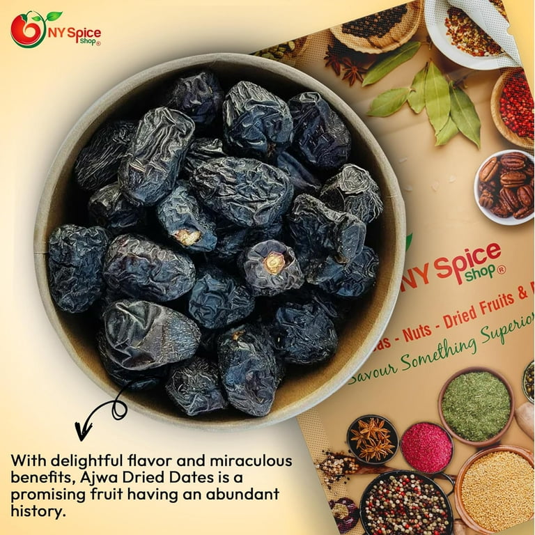 Premium Organic Ajwa Dates From Madina Saudi Arabia – 2.2 Lb, No Added Sugar, Gluten-Free – Perfect For Snacks & Gifts