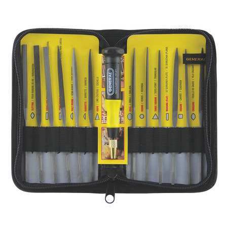 General Tools 707475 Swiss Pattern Needle File Set, 12-piece