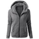 thumbnail image 4 of Abrigo informal con capucha y manga larga para mujer, chaqueta con capucha, suéter de invierno, abrigo cálido de lana con cremallera, abrigo de manga larga para mujer, 4 of 7