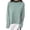 Green, variant on Womens Striped Long Sleeve Shirt Y2k Spring Crewneck Vintage Tops Fall Winter Drop Shoulder Cute Preppy Pullover Yellow L