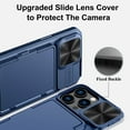 thumbnail image 3 of for iPhone 16 Pro Max Case Wallet, Built-in Card Holder (4-5 Cards), Slide Lens Cover, Military Drop Protection, Rugged Heavy Duty Men Women Protective Phone Case for iPhone 16 Pro Max, Black, 3 of 7