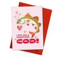 thumbnail image 1 of Tarjeta de felicitación Podagree San Valentín Cod Pun Love Fish, 1 of 7