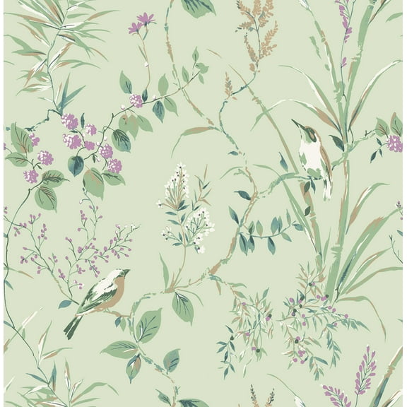Fine Decor Mariko Sage Botanical Wallpaper