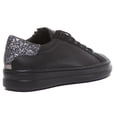 thumbnail image 3 of Geox D Pontoise G Women's Lace Up Casual Glitter Sneakers In Black Size 10, 3 of 6