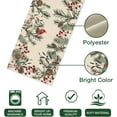 thumbnail image 3 of Winter Pine Needle Branches Table Runner Inch Pine Cones Cardinal Red Bird Berries Farmhouse Kitchen Table Decor 13 x 72 Inch 13 x, 3 of 5