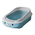 thumbnail image 4 of Open Top Kittens Litter Pan with , Kitten Potty Toilet, Anti Blue, 4 of 9