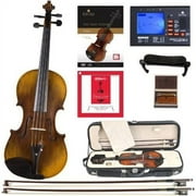 Cecilio CVN-600 Hand Oil Rub 1-Piece Violin with D'Addario Prelude Strings, Size 4/4