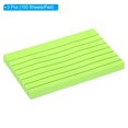 thumbnail image 3 of Uxcell 3" x 5" Lined Sticky Notes, Fluorescent Colored Self-Stick Note Pads 100 Sheets/Pad, Green, 3 Pack, 3 of 5